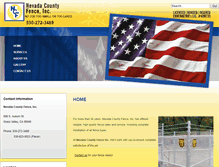Tablet Screenshot of nevadacountyfence.com